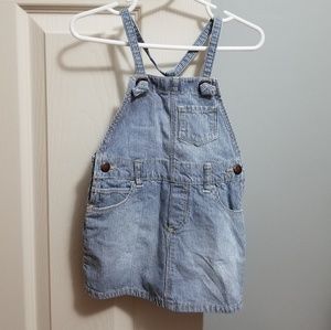 Oshkosh Striped Light Wash Denim Dress 18mo